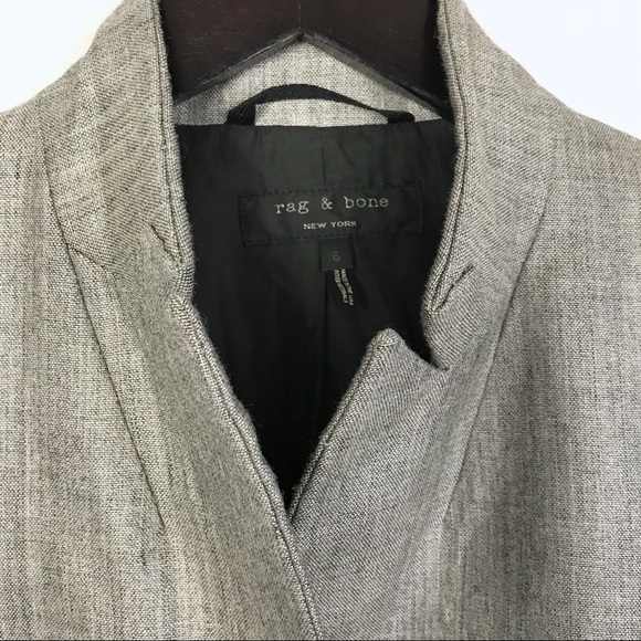 RAG & BONE Alpine Wool Blend Zip Pockets Blazer 6 - Picture 3 of 7
